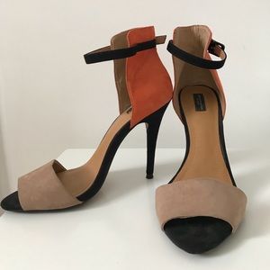 Zara Collection Two-Toned Ankle Strap Heels
